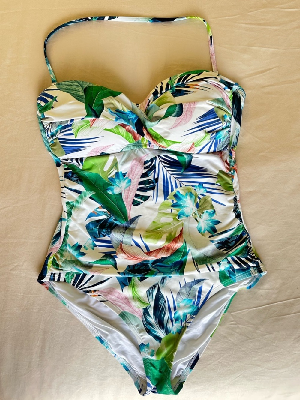 La Blanca Tropical Print One Piece Swimsuit Size 8 - Picture 2 of 9